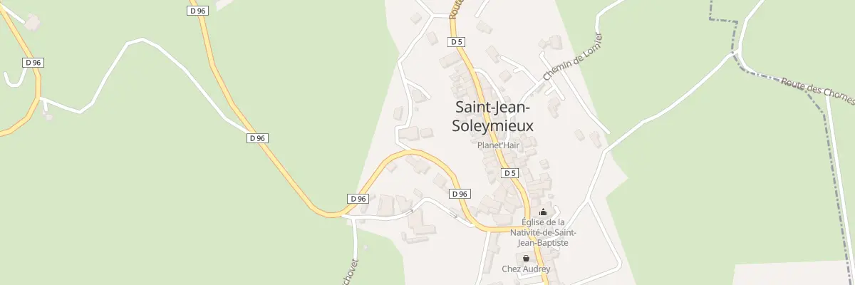 Plan du 122 Rte de la Chapelle (D96) à Saint-Jean-Soleymieux