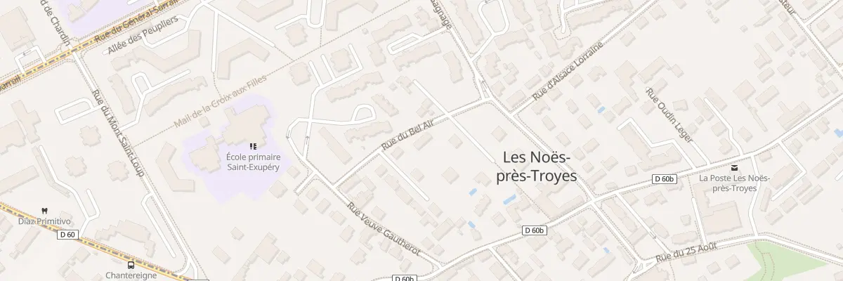 Plan du 4B Rue du Bel Air aux Noës-près-Troyes