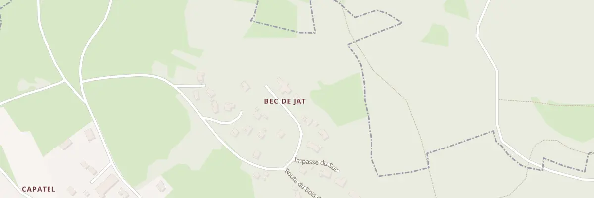 Plan du 20 Le Bec de Jat à Laussonne
