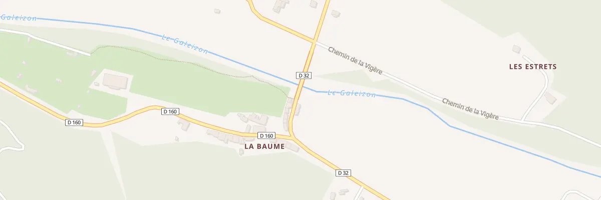 Plan du 50 Rte de la Croix des Vents à Cendras