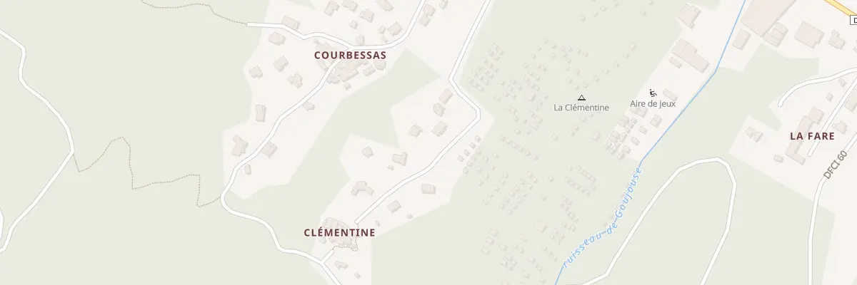 Plan du 384 Chem de la Croix Clementines à Cendras