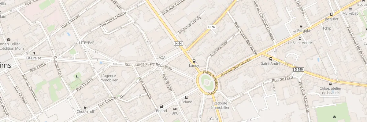 Plan du 7 Bd Lundy à Reims