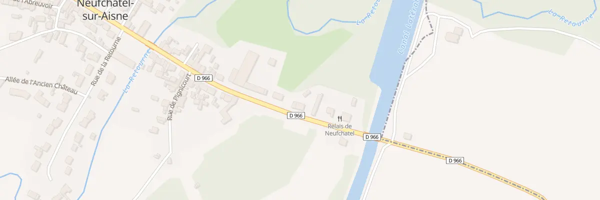 Plan du 23 Rue du Faubourg de Reims à Neufchâtel-sur-Aisne