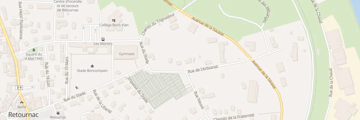 Plan du 1B Rue Neuve à Retournac