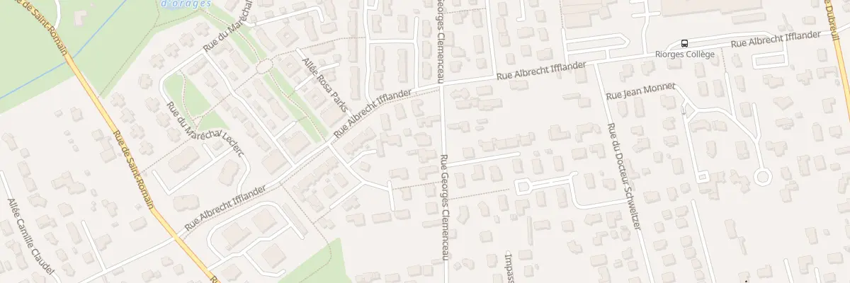 Plan du 421 Rue Georges Clémenceau à Riorges