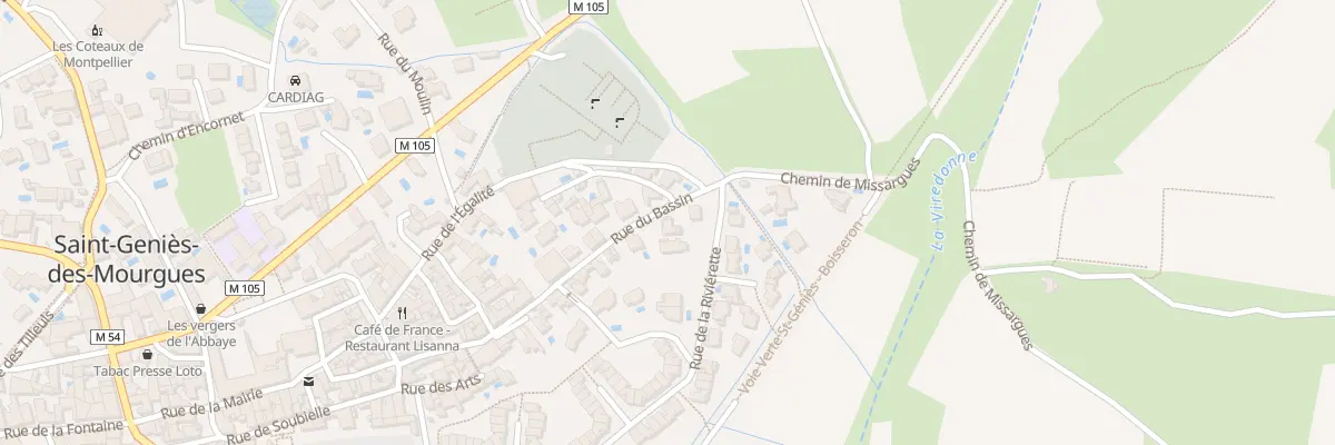 Plan du 256 Rue du Bassin à Saint-Geniès-des-Mourgues
