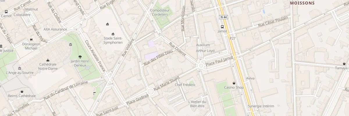 Plan du 12 Rue des Filles Dieu à Reims