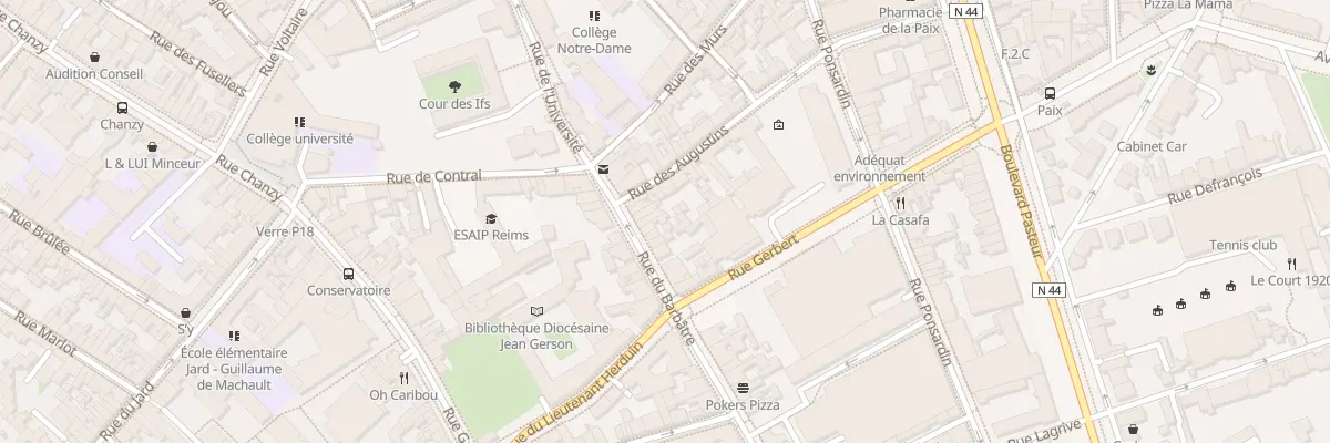 Plan du 15 Rue du Barbâtre à Reims