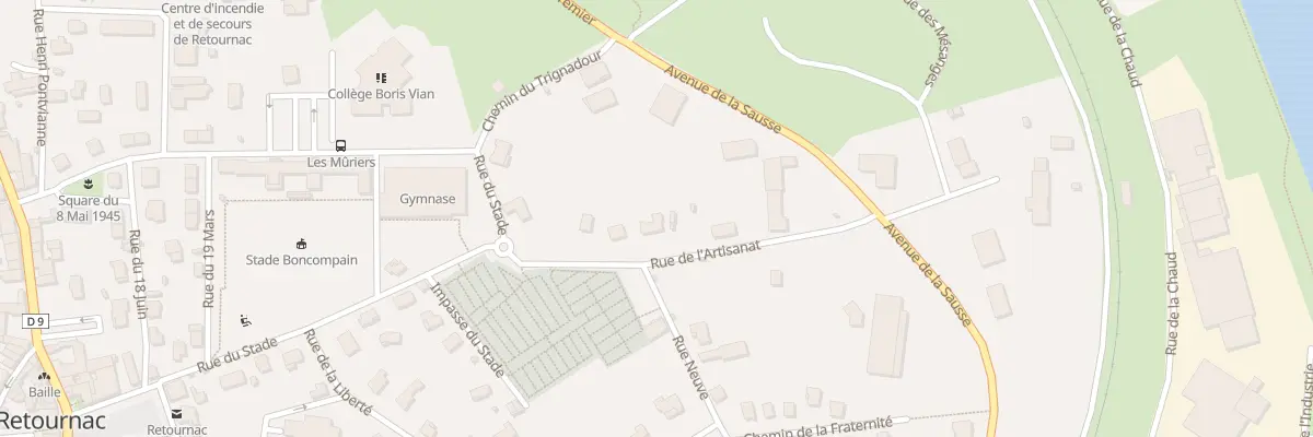 Plan du 9002 Rue Neuve à Retournac