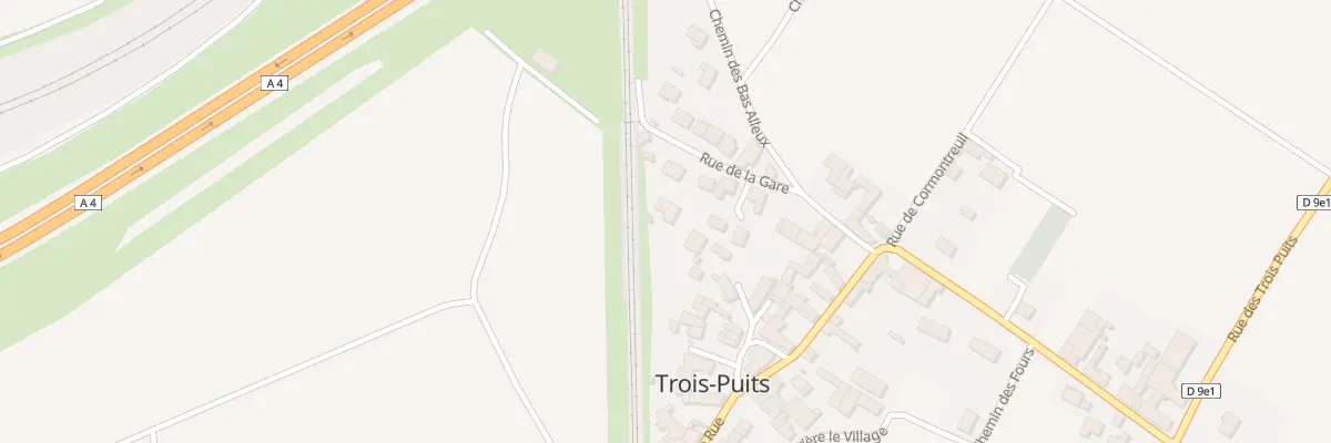 Plan du 13B Rue de la Gare à Trois-Puits