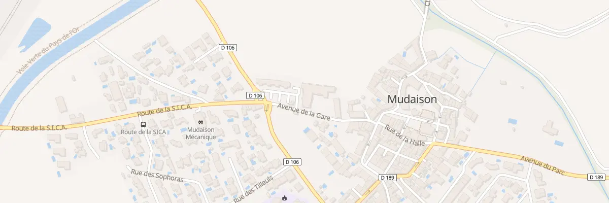 Plan du 8 Av de la Gare à Mudaison