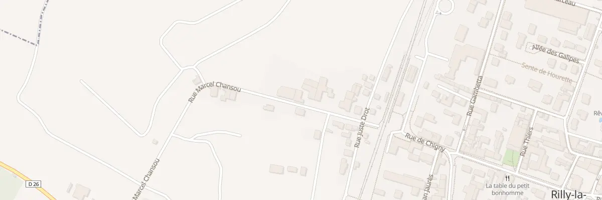 Plan du 10 Rue Marcel Chansou à Gueux