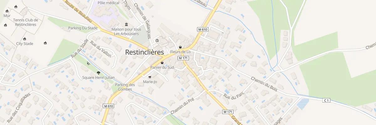 Plan du 5046 Le Village à Restinclières