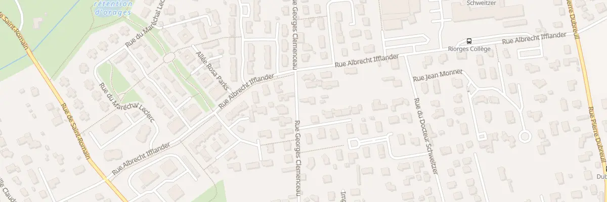 Plan du 422 Rue Georges Clémenceau à Riorges