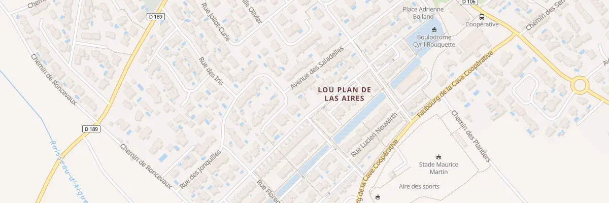 Plan du 1 Rue des Violettes à Mudaison