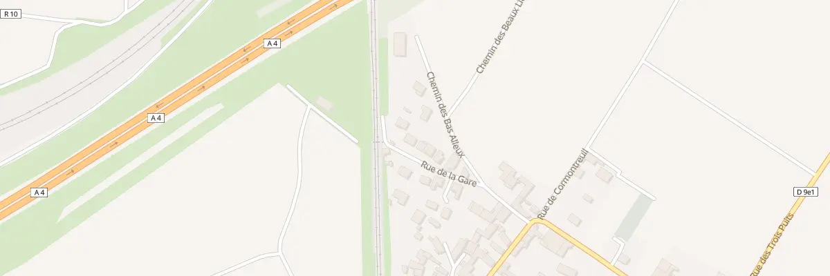 Plan du 20B Rue de la Gare à Trois-Puits