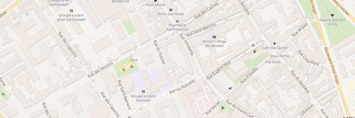 Plan du 2 Rue du Ruisselet à Reims