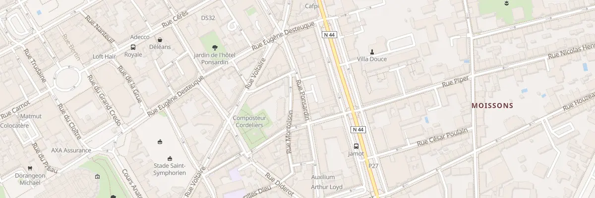 Plan du 42 Rue Ponsardin à Reims