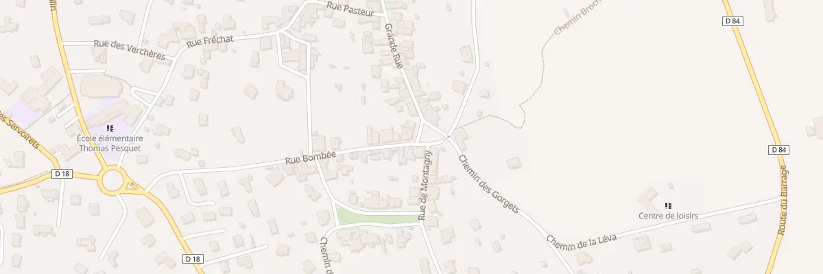 Plan du 2 Pl du Gand’ Huy à Villerest