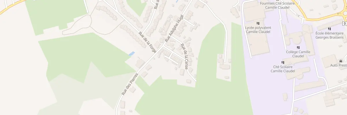 Plan du 25 Rue de la Cense à Fourmies