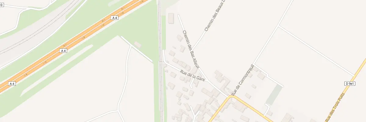 Plan du 18 Rue de la Gare à Trois-Puits