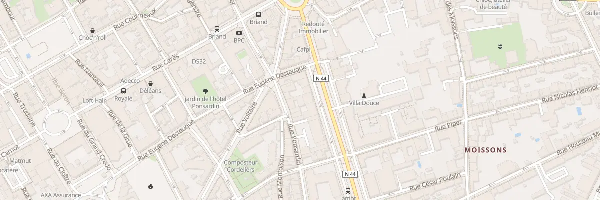 Plan du 17A Rue Ponsardin à Reims