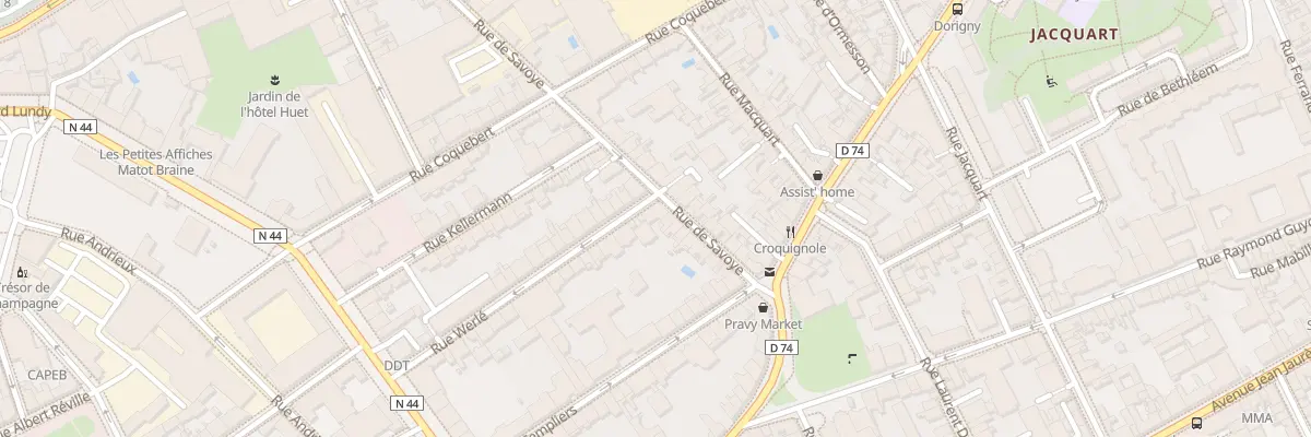 Plan du 34 Rue Werlé à Reims