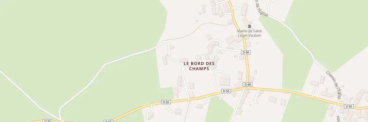 Plan du 14 Rue du Bord des Champs à Saint-Léger-Vauban