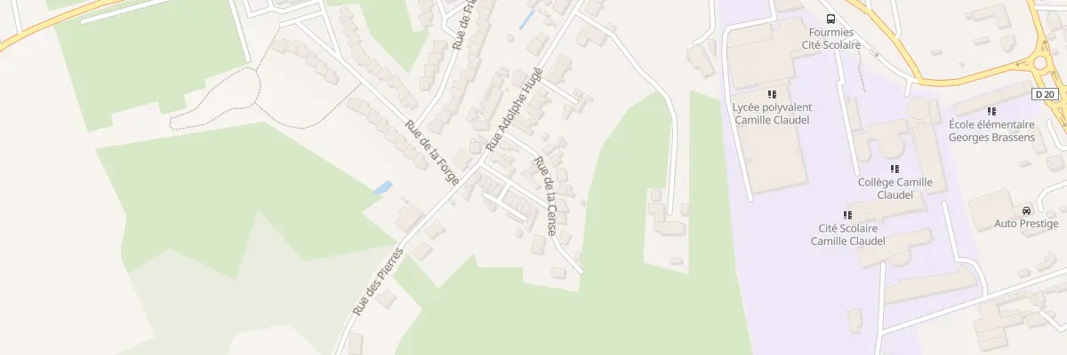 Plan du 2 Rue de la Cense à Fourmies