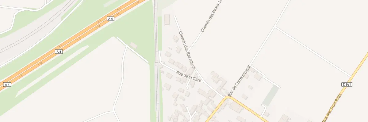 Plan du 16 Rue de la Gare à Trois-Puits