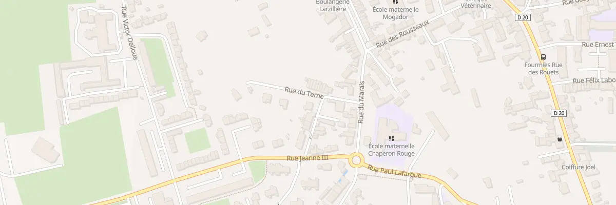 Plan du 15 Rue du Terne à Fourmies