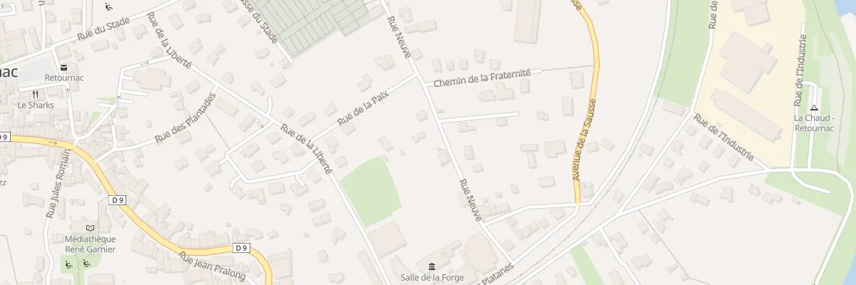 Plan du 4 Rue Neuve à Retournac