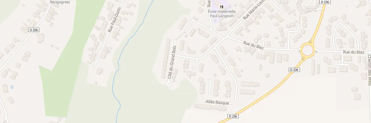 Plan du 18 Cité du Grand Bois à Recquignies