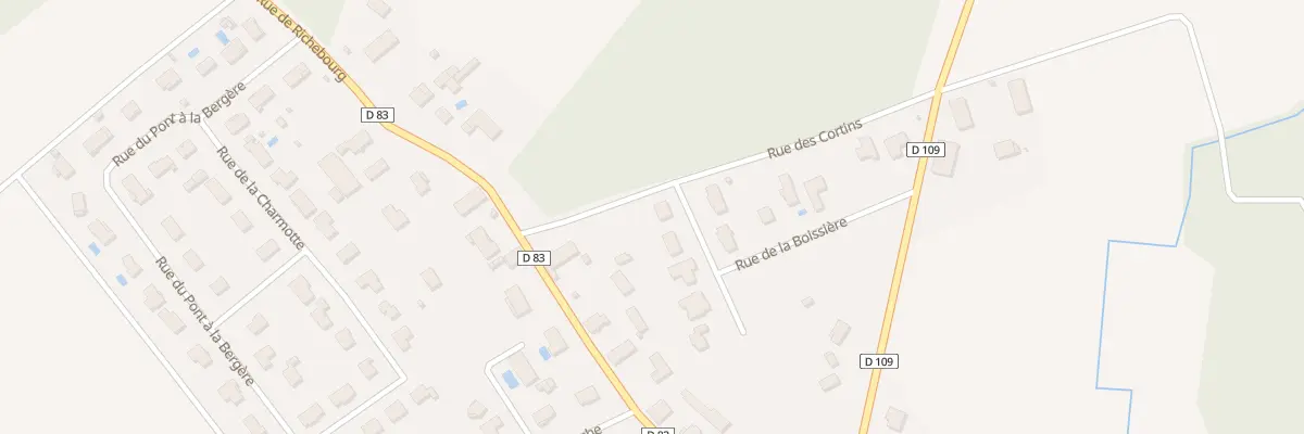 Plan du 1 Rue de la Boissiere à Saint-Pouange