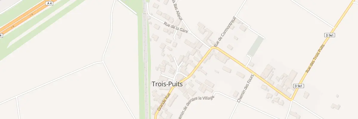 Plan du 4 Pl de l’Eglise à Trois-Puits