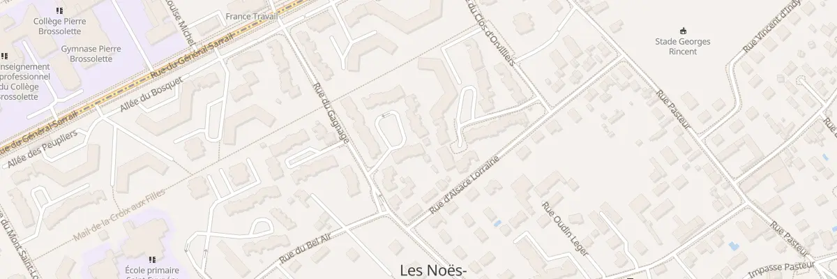 Plan du 5 Rue du Gagnage aux Noës-près-Troyes