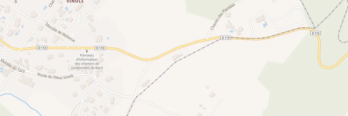 Plan du 227 Rte des Monts du Forez à Bard