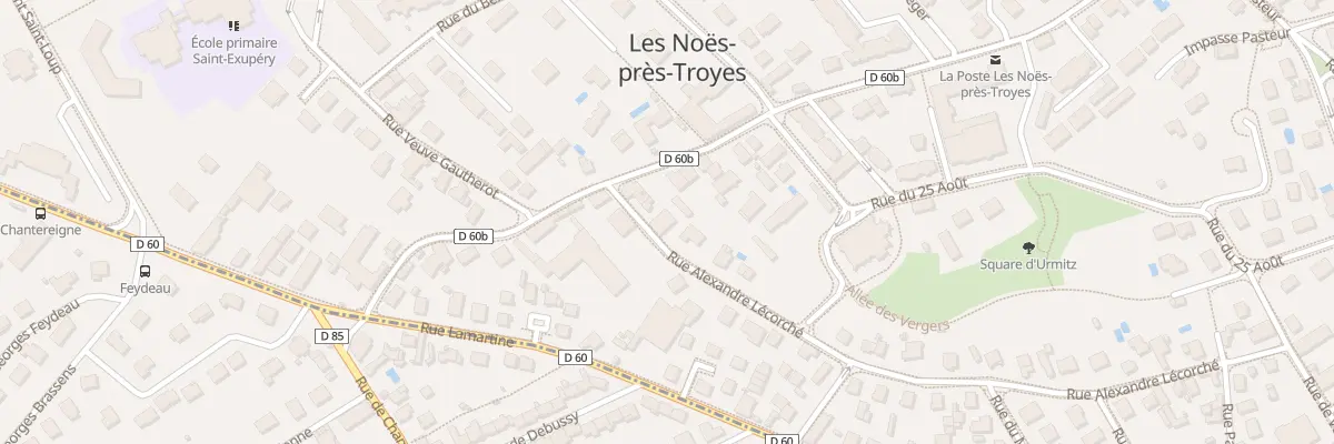 Plan du 3 Rue Alexandre Lécorché aux Noës-près-Troyes