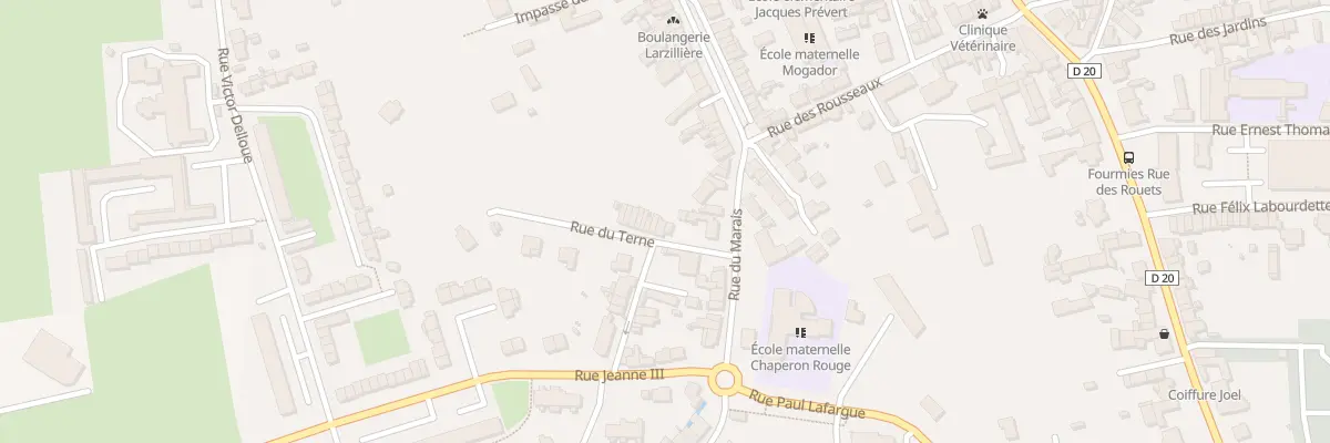 Plan du 2 Rue du Terne à Fourmies