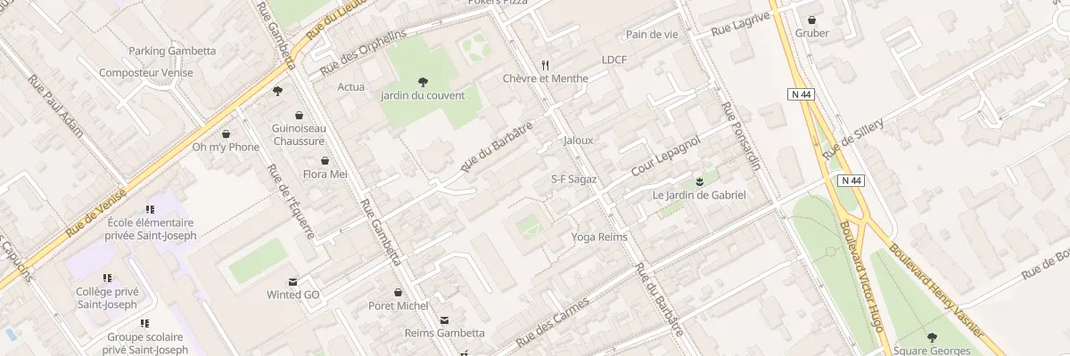 Plan du 80 Rue du Barbâtre à Reims