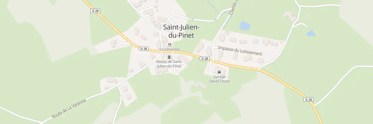 Plan du 5007 Le Bourg à Saint-Julien-du-Pinet