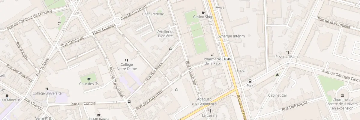 Plan du 80 Rue Ponsardin à Reims
