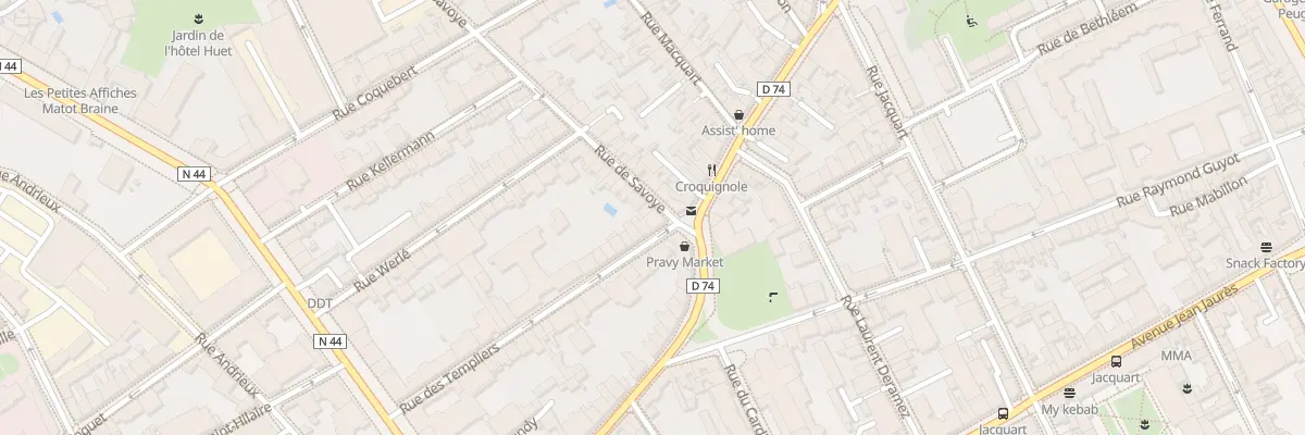Plan du 27 Rue des Templiers à Reims