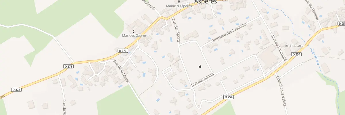 Plan du 5188 Rue du Terrain de Sports à Aspères