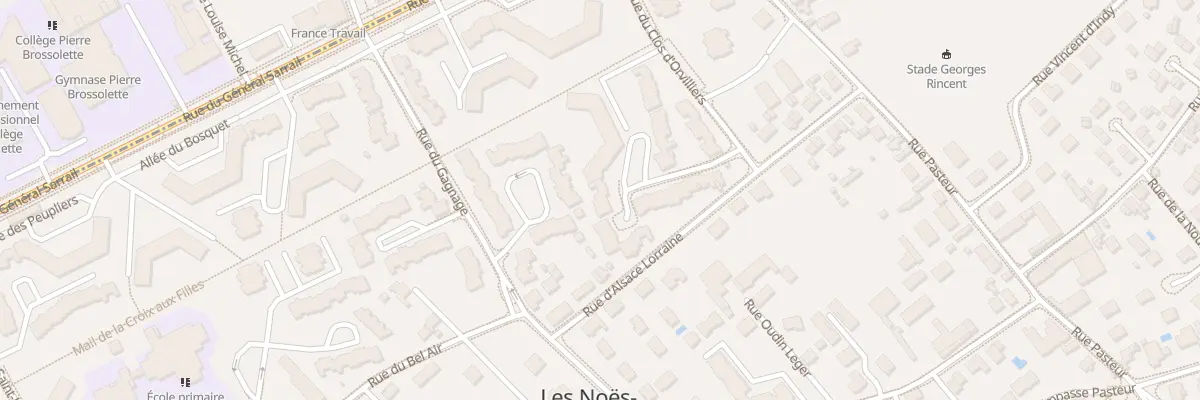 Plan du 2 All des Vendangeurs aux Noës-près-Troyes
