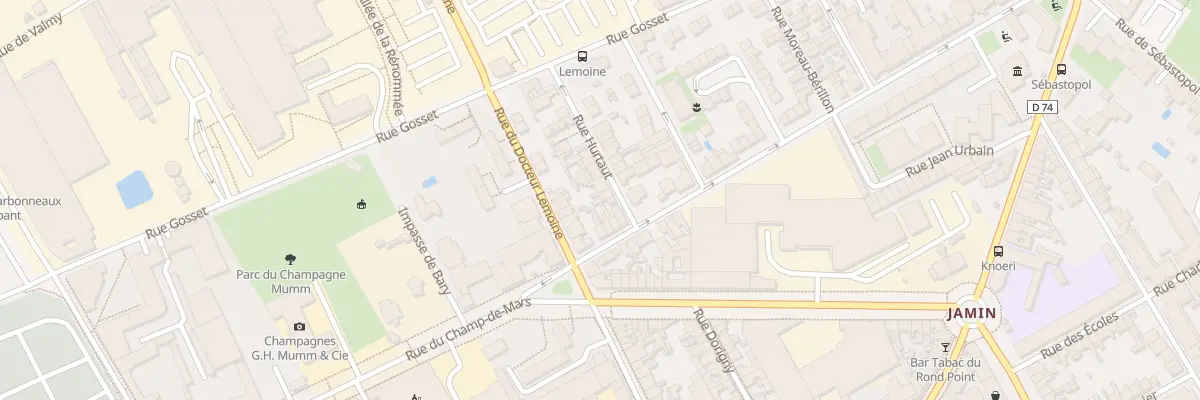 Plan du 5 Rue Hurtaut à Reims