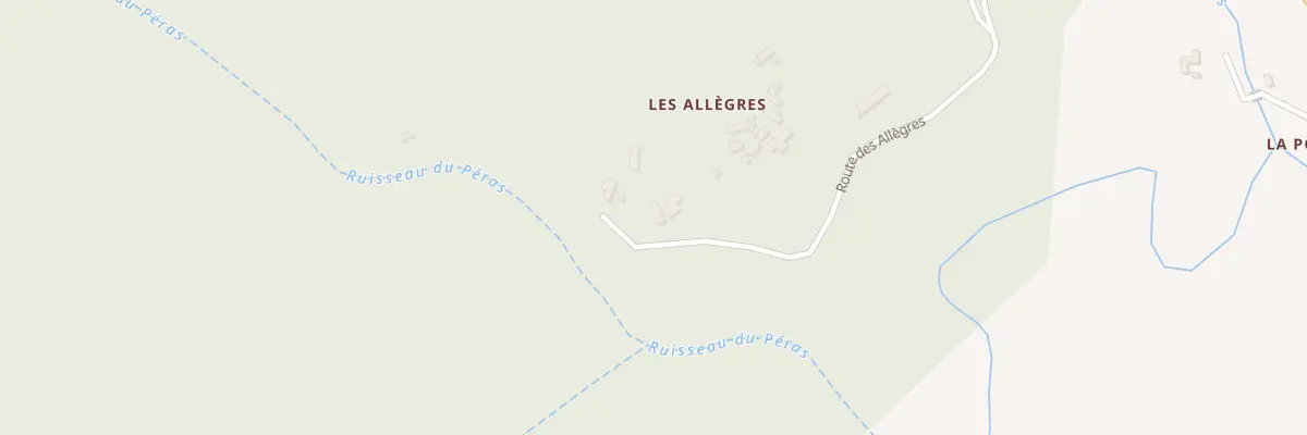 Plan du 5019 Les Alegres à Bonnevaux
