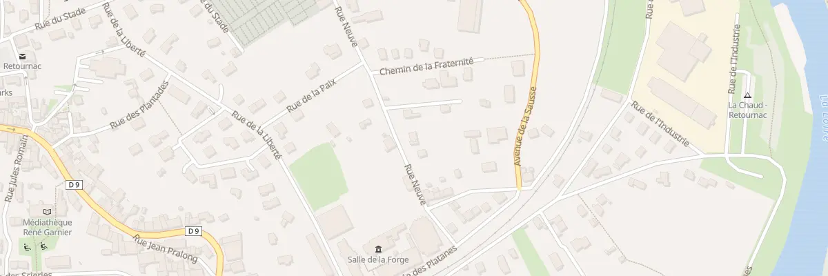 Plan du 25 Rue Neuve à Retournac