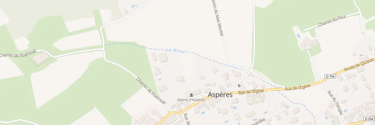 Plan du 3B Rue de l’Eglise à Aspères