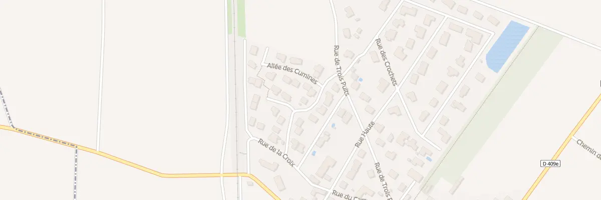 Plan du 6 Rue des Petites Voies à Montbré